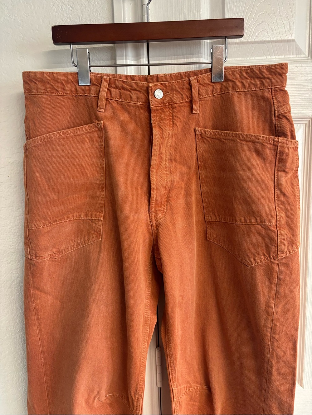We The Free Minimalist Moxie Barrel Jeans in Dusted Clay Size 33 - Picture 7 of 11